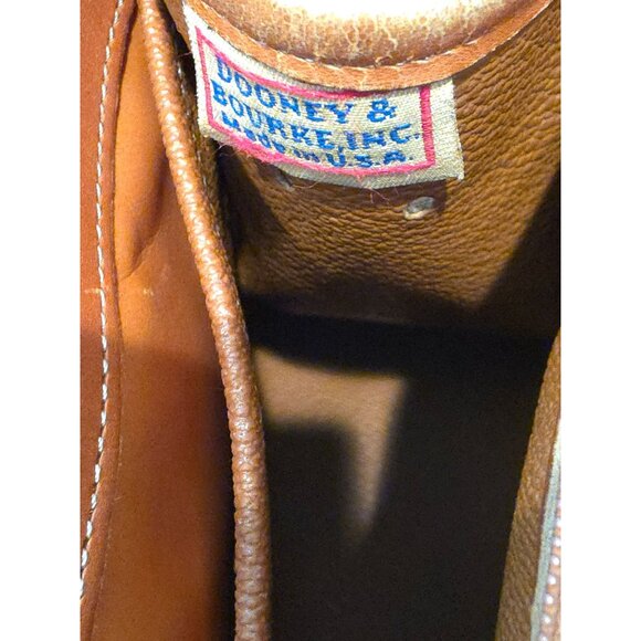 Vintage Dooney & Bourke Pebbled Leather Satchel Handbag - Made In USA - Picture 14 of 16